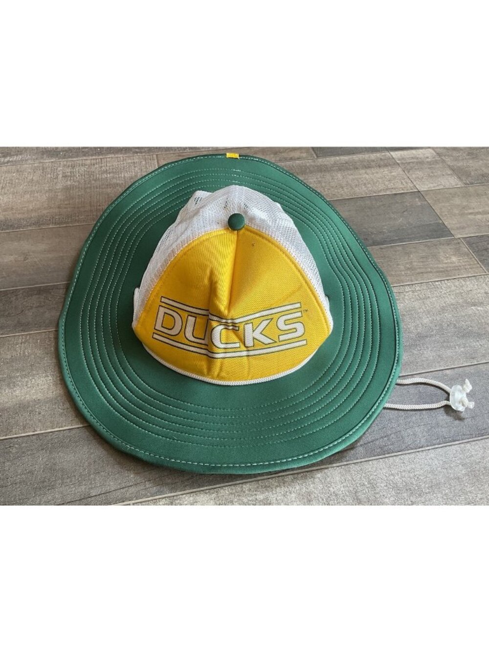 Oregon Ducks Vintage Cow Bucker RARE 1990s College Football Hat Frat